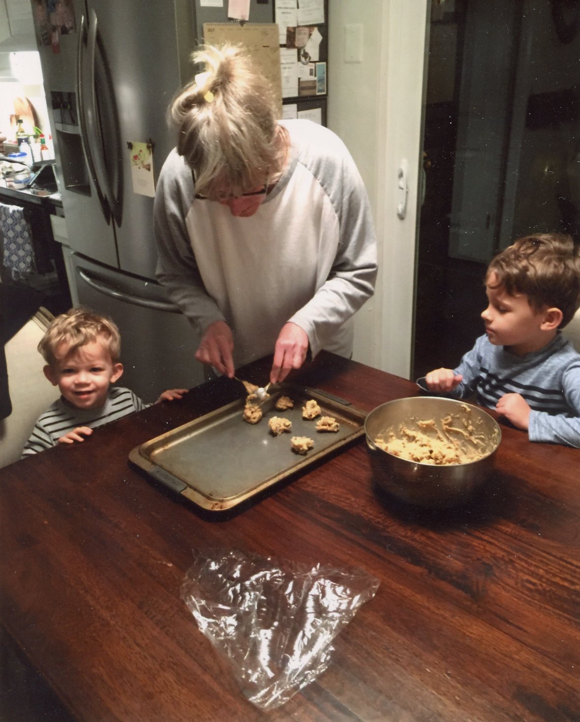 2018~ Graham And Eli Watching Grandma Making Cookies